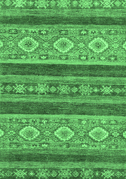 Abstract Emerald Green Modern Rug, abs2501emgrn