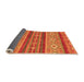 Sideview of Abstract Orange Modern Rug, abs2501org