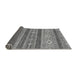 Sideview of Abstract Gray Modern Rug, abs2501gry