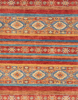 Abstract Red Modern Rug, abs2501