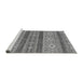 Sideview of Machine Washable Abstract Gray Modern Rug, wshabs2501gry