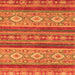 Square Abstract Orange Modern Rug, abs2501org