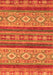 Machine Washable Abstract Orange Modern Area Rugs, wshabs2501org