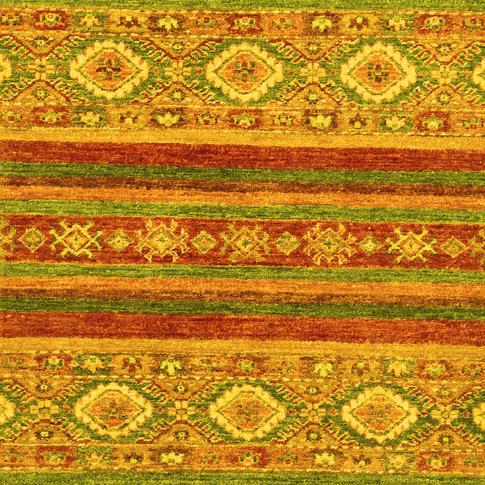 Machine Washable Abstract Yellow Modern Rug, wshabs2501yw