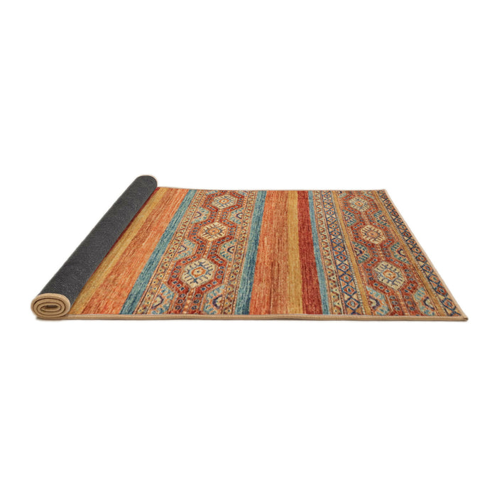 Sideview of Abstract Orange Southwestern Rug, abs2502