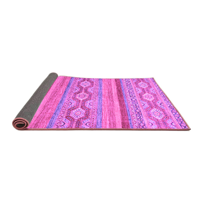 Sideview of Southwestern Purple Country Rug, abs2502pur