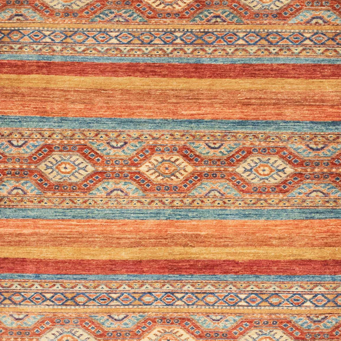 Machine Washable Abstract Orange Rug, wshabs2502