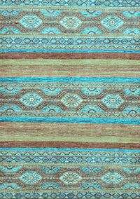 Southwestern Light Blue Country Rug, abs2502lblu