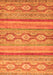 Machine Washable Southwestern Orange Country Area Rugs, wshabs2502org