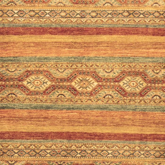 Machine Washable Southwestern Brown Country Rug, wshabs2502brn
