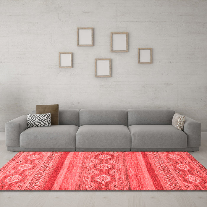 Country Red Washable Rugs