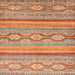 Square Abstract Orange Southwestern Rug, abs2502