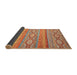 Sideview of Abstract Red Modern Rug, abs2503