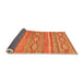 Sideview of Abstract Orange Modern Rug, abs2503org