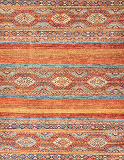 Abstract Red Modern Rug, abs2503