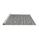 Sideview of Machine Washable Abstract Gray Modern Rug, wshabs2503gry