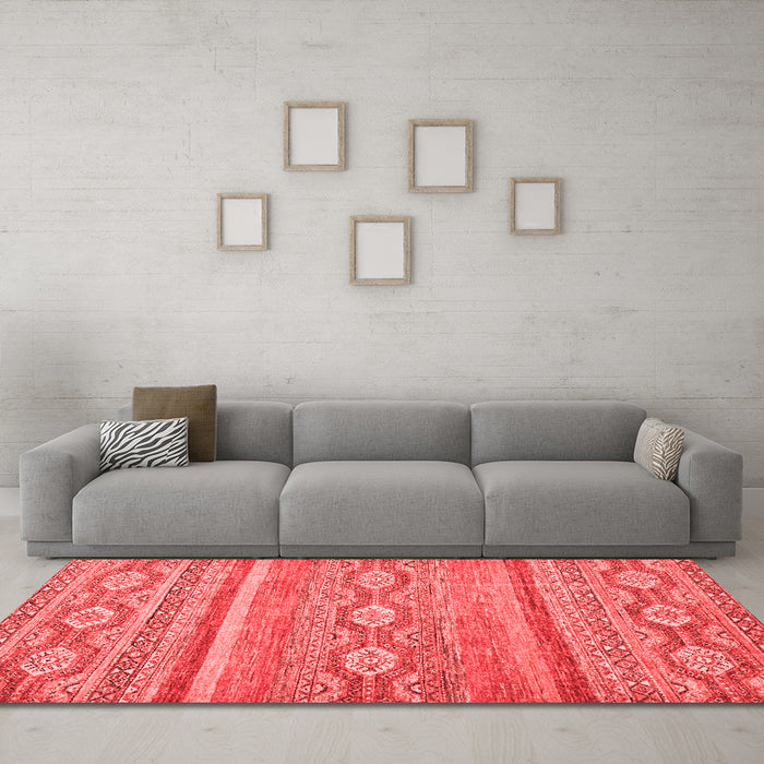 Modern Red Washable Rugs