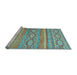 Sideview of Machine Washable Abstract Light Blue Modern Rug, wshabs2503lblu