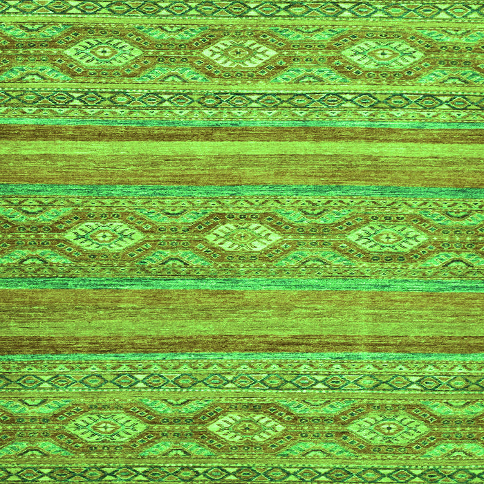 Square Abstract Green Modern Rug, abs2503grn