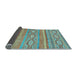 Sideview of Abstract Light Blue Modern Rug, abs2503lblu