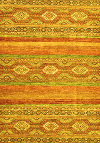 Abstract Yellow Modern Rug, abs2503yw