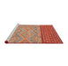 Sideview of Machine Washable Abstract Brown Sand Brown Rug, wshabs2504