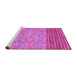 Sideview of Machine Washable Southwestern Purple Country Area Rugs, wshabs2504pur