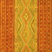 Square Southwestern Yellow Country Rug, abs2504yw