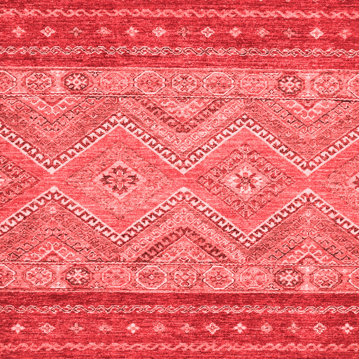 Machine Washable Southwestern Red Country Rug, wshabs2504red