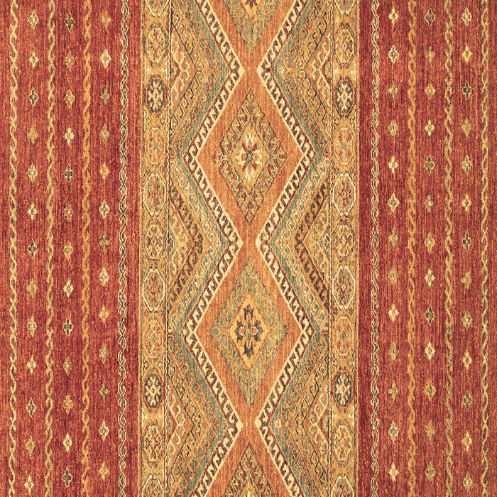 Square Southwestern Brown Country Rug, abs2504brn