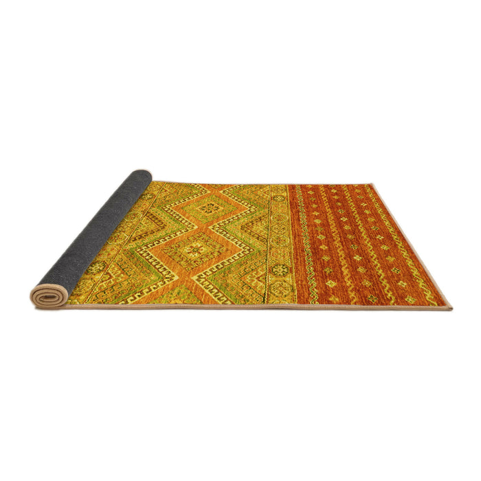 Sideview of Southwestern Yellow Country Rug, abs2504yw