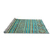 Sideview of Machine Washable Abstract Light Blue Modern Rug, wshabs2505lblu