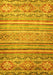 Abstract Yellow Modern Rug, abs2505yw