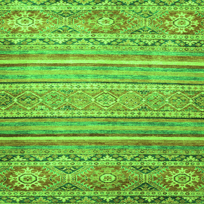 Square Abstract Green Modern Rug, abs2505grn