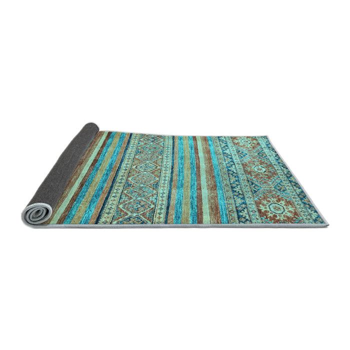 Sideview of Abstract Light Blue Modern Rug, abs2505lblu