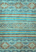 Machine Washable Abstract Light Blue Modern Rug, wshabs2505lblu