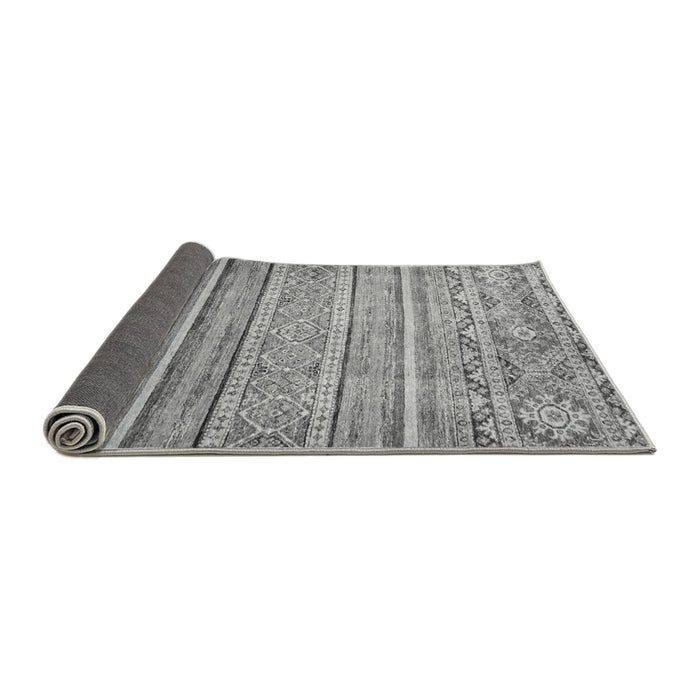 Sideview of Abstract Gray Modern Rug, abs2505gry