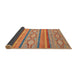 Sideview of Abstract Red Modern Rug, abs2506