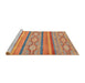 Sideview of Machine Washable Abstract Red Rug, wshabs2506