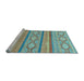 Sideview of Machine Washable Abstract Light Blue Modern Rug, wshabs2506lblu