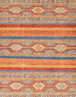 Abstract Red Modern Rug, abs2506