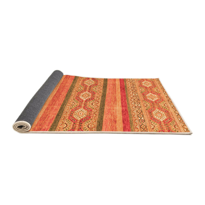 Sideview of Abstract Orange Modern Rug, abs2506org