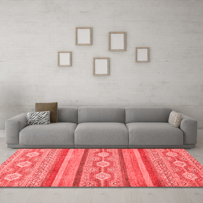 Modern Red Washable Rugs