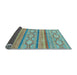 Sideview of Abstract Light Blue Modern Rug, abs2506lblu