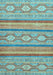 Abstract Light Blue Modern Rug, abs2506lblu