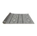 Sideview of Abstract Gray Modern Rug, abs2506gry