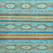 Square Abstract Light Blue Modern Rug, abs2506lblu