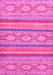 Machine Washable Abstract Pink Modern Rug, wshabs2506pnk