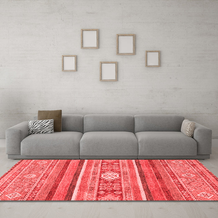 Modern Red Washable Rugs