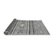 Sideview of Abstract Gray Modern Rug, abs2507gry